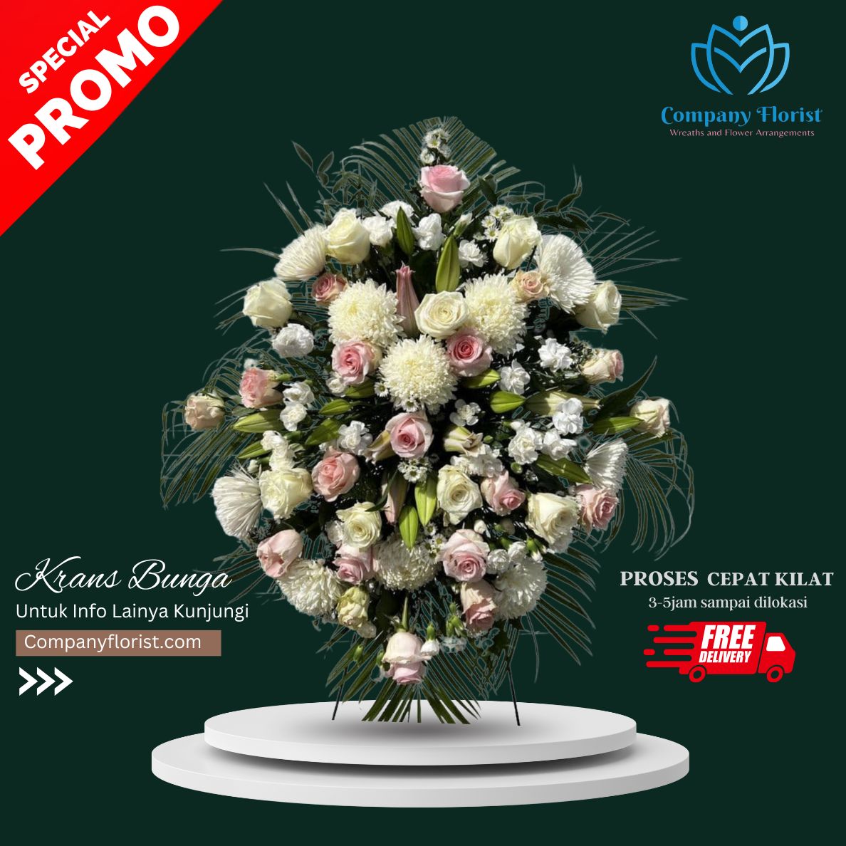 Harmony Farewell Ring – Company Florist